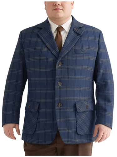 Men's Blazer Herringbone Tweed Blazer Suit Jacket