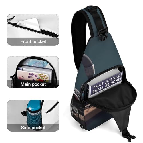 Bolso bandolera cruzado para hombre y mujer miniatura 4