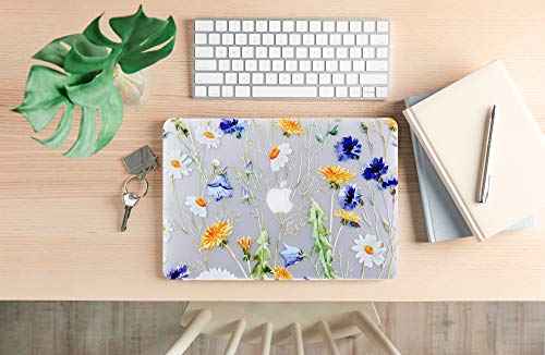 Image of MacBook Pro 13 inch Case 2012-2015 Release, 3D Effect Matte See Through Hard Case Cover Only for MacBook Pro 13 with Retina Display (A1502 /A1425, NO CD-ROM Drive) - Floral Pattern