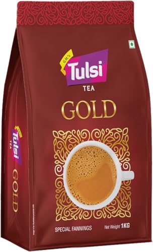 Image of Tulsi Gold Tea Special Fannings 1kg | Premium Chai | Assam Tea Leaves | Kadak & Aromatic Blend for Quality Chai Lovers