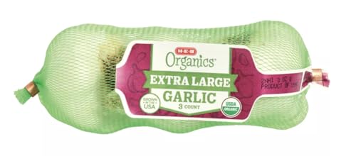 Organic Large Garlic Bulbs 3 Pack Fresh Whole Garlic Heads