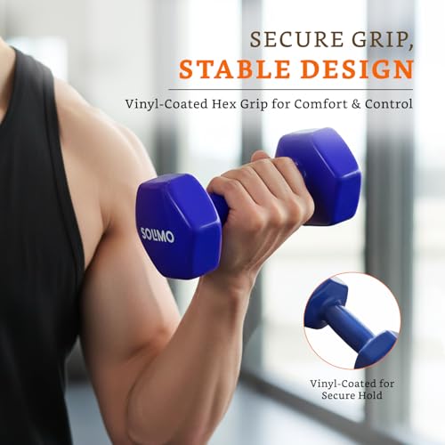 Image of Amazon Brand - Solimo Vinyl Dumbbell