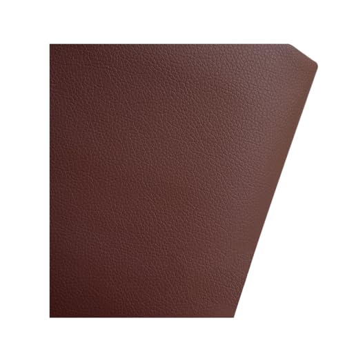 Tissu en cuir synthétique imperméable marron rouge pour rembourrage de chaises 1.6x5m