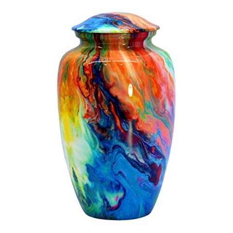 ESPLANADE Wave Multicolor Metal Urn Cover
