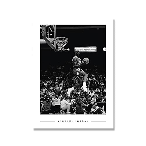 HNZKly Michael Jordan Parete Arte Famoso Basket