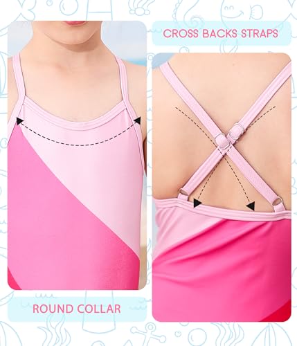 Image of Girls Swimsuit One-piece Bikini Set Two Sets Matching Bathing Suits 2-6T Adjustable Strap Summer Beach