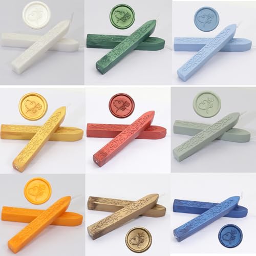 Bâtons de cire à cacheter avec mèches : scellez vos lettres proprement sans suie