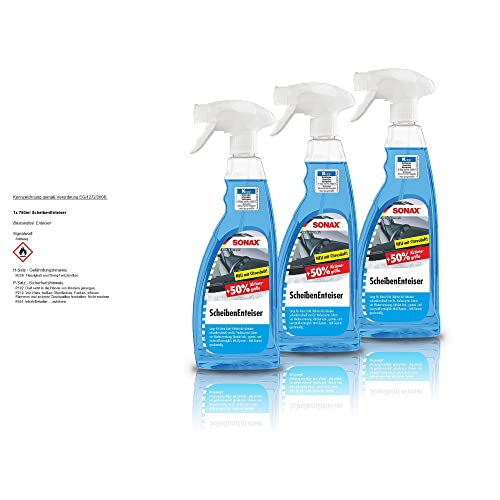 Preisvergleich Produktbild 3 x 750ml Sonax Scheibenenteiser Scheiben Reiniger Frostschutz