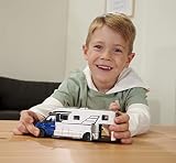 Majorette Grand 213773000 Hymer B-Class Kamper 19 cm, światło i dźwięk, metalowy samochód kempingowy diecast do zabawy na świeżym powietrzu, prezent dla dzieci od 3 lat