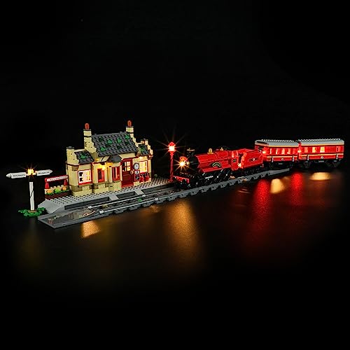 MENZAVA LED Light Set Compatible with LEGO 76423 Hogwarts Express & Hogsmeade Station Harry Potter Building Blocks Model