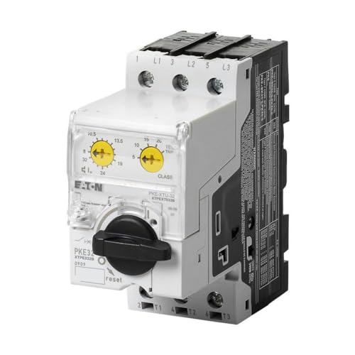 Interruptor protector de motor Eaton PKE32/XTU-32 de 3 polos con rango regulable de 8 a 32A
