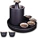 FYHH-JZHY Japoński zestaw do sake do sake zestaw garncarski japoński 9 szt. ceramiczny podgrzewacz do sake zestaw z 6 kubkami do sake 1 szt. butelka do sake 1 szt. taca, 1 szt. garnek grzewczy 109