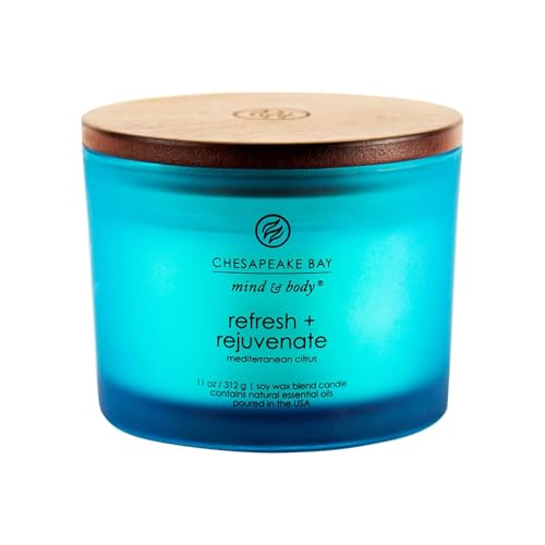 Chesapeake Bay Candle PT41327 Scented Candle, Refresh + Rejuvenate (Mediterranean Citrus), Coffee Table