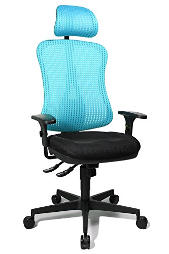 Topstar Bürodrehstuhl, Polyester, Schwarz/Blau