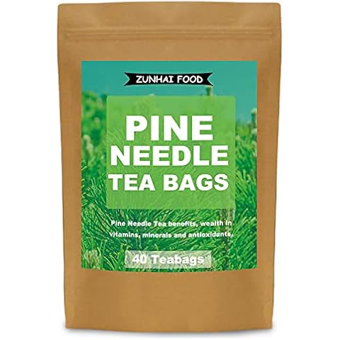 Pine Needle Tea Bags, 40 Teabags, Pine Needles Herbal Tea Cover