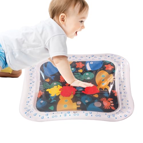 Bkljkf Esterilla de agua para bebés - Manta inflable de juego acuática juguete de desarrollo - juguetes educativos juegos educativos centro de actividades para el desarrollo sensorial y promoción
