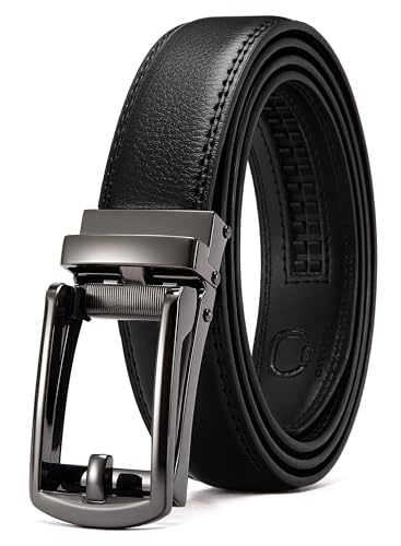 Image of CHAOREN Mens Dress Belt - Ratchet Belt Leather 1 1 /4 inch Comfort Click - Perfect Companion to Mens Dress Shoes