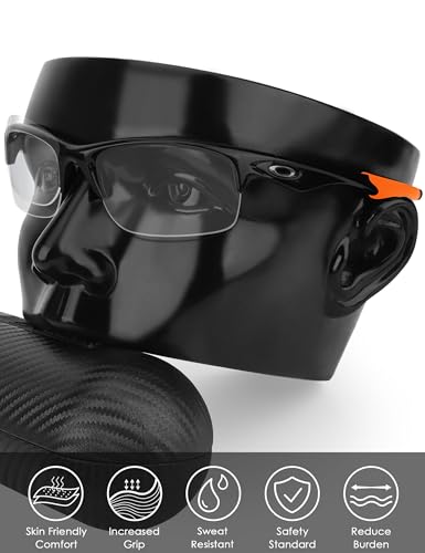 Image of BLAZERBUCK Replacement Temple Sleeves Ear Socks for Oakley Bottle Rocket OO9164 Sunglass - Orange