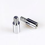 EG Starts 2X Chrome Arcade DIY Shaft Extender Joystick Extension Rod Extender Shafts Compatible Sanwa Joystick & Zippyy Joystick & Jamma Extension & Control Extender