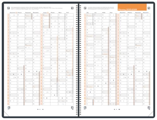 Oxford International Agenda semainier 21 x 27 cm Janvier 2026 à Décembre 2027 - vue 3