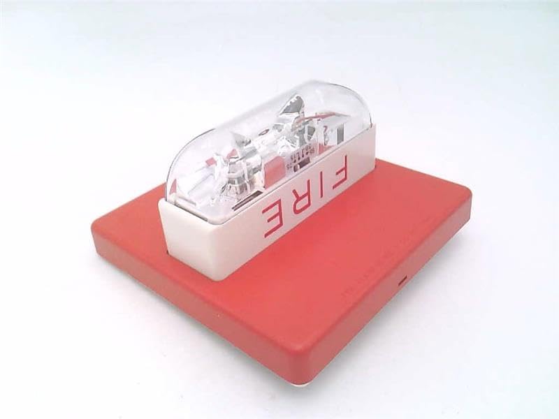 WHEELOCK RSS-24MCC-FR MULTI-CANDELA, STROBE, STROBES & RSSP RETROFIT PLATES, 24VDC, RED, CEILING