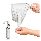 【3秒でスッキリ畳める】形状記憶 日傘 折りたたみ 軽量 uvカット 100%遮光 折り畳み傘 自動開閉 コンパクト 遮熱 晴雨兼用 日焼け止め 紫外線遮断 耐風 携帯便利 メンズ レディース (ホワイト)