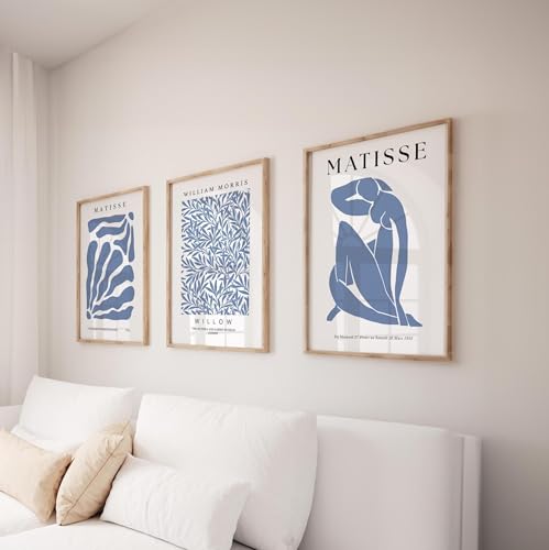 Impressions bleues 20 x 35 cm Matisse pour déco murale