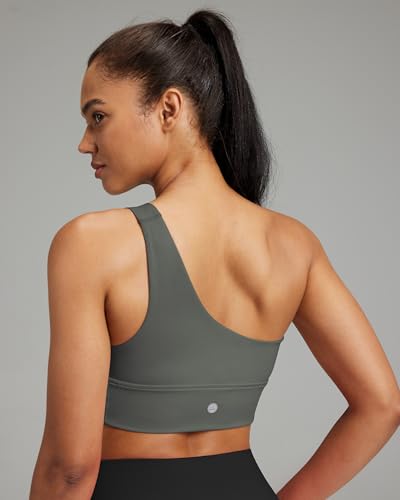 Image of Queenie Ke Womens One Shoulder Sports Bra Left Side Strap Yoga Bras Gym Training Workout Crop Tops