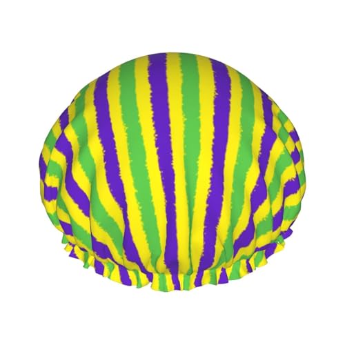 Bonnet de douche réutilisable et imperméable double couche spécial cheveux longs - 2