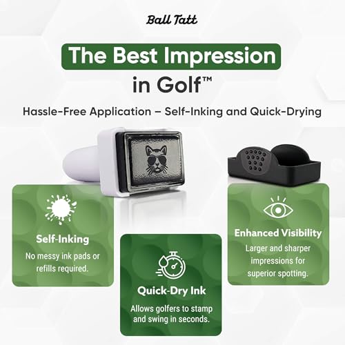Ball Tatt Cool Cat Golf Stamper