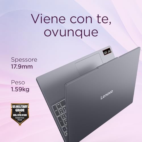 Lenovo Ideapad Slim 3 Notebook 15.3'' Ips Wuxga (1920X1200), Amd Ryzen 7 7735HS, Ram 16GB, 512GB Ssd, Windows 11 Home, Wifi 6 - Luna Grey - 8