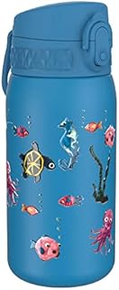 Ion8 unisex child Kids' Stainless Steel Water Bottle, Sea Life, 400ml UK