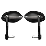 FENRIR Motorcycle Handlebar Bar End Mirror CNC Aluminum Black Cafe Racer Anti-vibration Anti-glare Large field of view universal 7/8' 22MM For Sport Naked Street Bike Cruiser Scooter