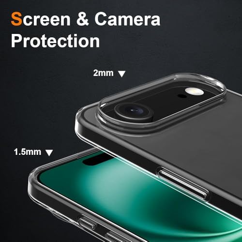 Image of NISHTECH for Premium Transparent Hybrid Soft Slim Dust Proof Back Case Cover with Camera Protection AS24