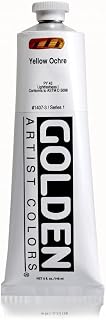 5 Oz Heavy Body Acrylic Color Paints Color: Yellow Ochre