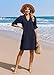 Zeagoo Shirt Dresses for Women Dresses Summer 2026 Fashion Clothing Navy Blue Dress for Women Casual Holiday Wedding Guest Sundress