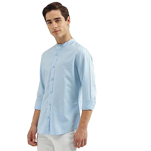 Image of UNITED COLORS OF BENETTON Men's Cotton Solid Slim Fit Shirt
