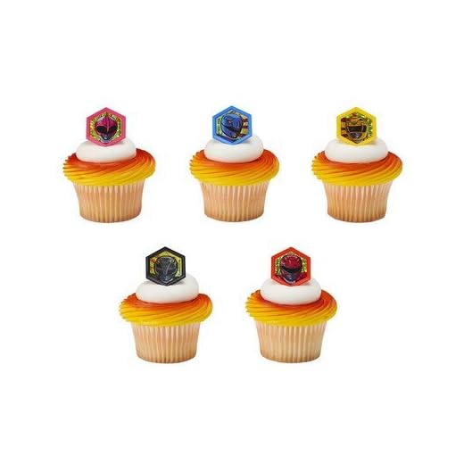 Power Rangers Morphinominal Cupcake Rings - 12 pc