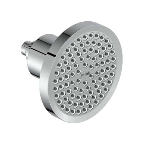 Image of Mila Filtera Shower Head | ABS Wall Mounted Chrome Finish Modern Bathroom Accessory with Full Spray & Even Water Flow