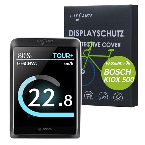i-LEFANTE für Bosch Kiox 500 (BHU3700) Display Schutzhülle + Neoprentasche | E-Bike Displayschutz | Transparent und wasserdicht | Stoß- und Kratzschutz