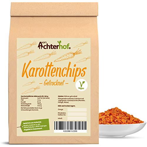 Karotten Chips (3kg) Möhren getrocknet in gewohnter vom-Achterhof Qualität