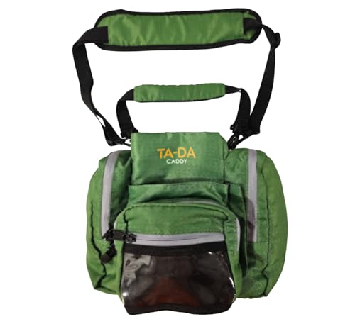 TA-DA Caddy | Kleine Tasche für Flasche, Handy, Schlüssel, Handtuch usw. | leicht und praktisch für Kerngegenstände | einfache Hand- und Schultergurte mit Reißverschluss und Netztaschen für Männer,