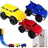 3PCS Magnetic Wall Climbing Toy Car,Inertial Magnetic Levitation Wall Climbing Toy Car,Anti Gravity Design,Pull-Back Inertial Climbing Toys Car,Travel on Vertical Surfaces Such as Walls and Ceilings