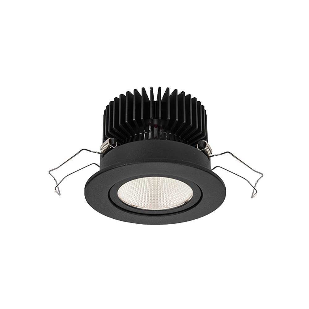 Wpuszczane lampy sufitowe, 12W Okrągły reflektor ścienny LED Wbudowany panel sufitowy LED do wbudowania Oświetlenie komercyjne Regulowany kąt oświetlenia Pojedyncza lampa punktowa Montaż do oświetleni