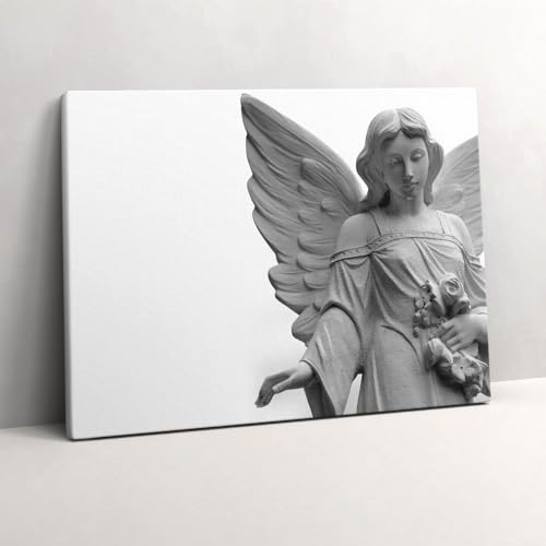 Sculpture d'un Ange sur Toile pour Remplacer un Mur Vide par de l'Art