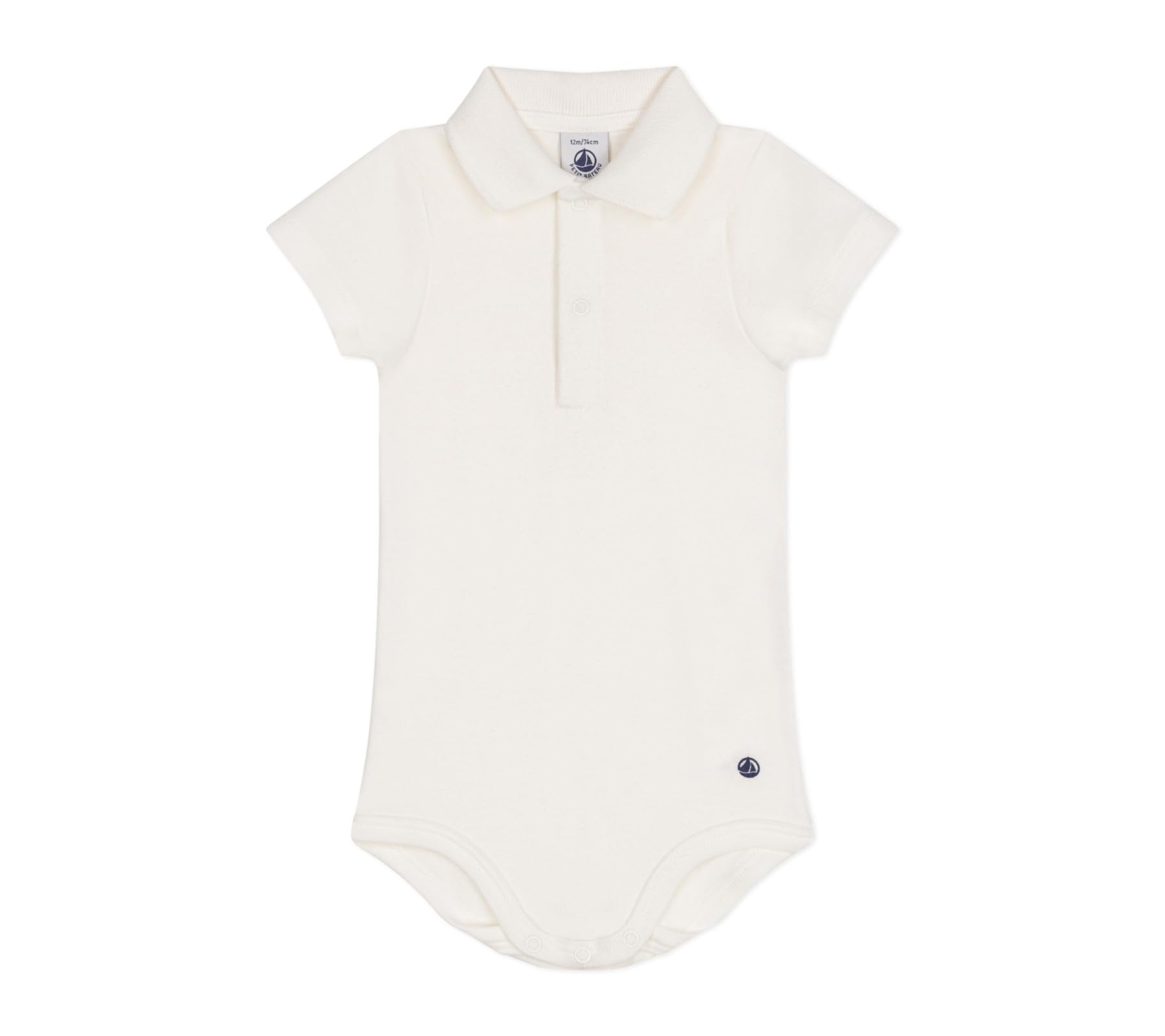 Petit Bateau Baby-Jungen Kurzärmeliger Body mit Polokragen
