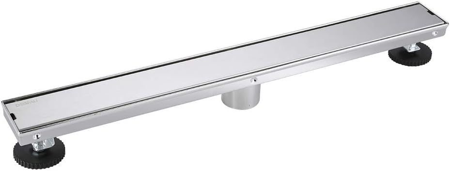 Flаѕh Dеаlѕ - 40% оƒƒ DESFAU 24-Inch Tile Insert Linear Drain, Brushed Nickel 304 Stainless Steel Floor Shower Drain with Removable Strainer