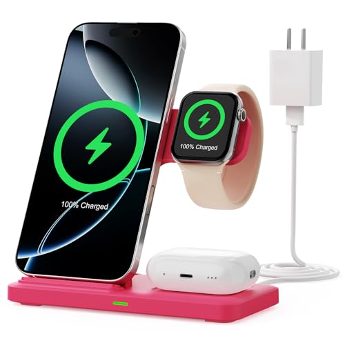 Chargeur sans fil 3 en 1 pour iPhone, Apple Watch et AirPods