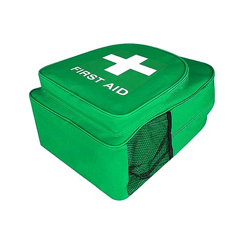 Image of Red First Aid Bags Empty First Aid Backpack Empty Medical Storage Bag for First Aid Kits Pack Emergency Hiking Backpacking Camping Cycling Riding Climbing Travel Car (Green)