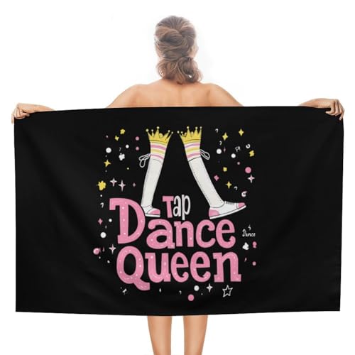 Tap Dance Queen Adult Beach Towel Sand Free Quick Dry Pool Towels Beach Blanket
